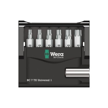 Wera Kit de bits Bit-Check 7 TX Universal 1, 7 Pièce/s pièce(s) Wera Kit de bits Bit-Check 7 TX Universal 1, 7 Pièce/s pièce(s)