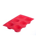 Westmark 6er Muffinbackform Silikon,, red