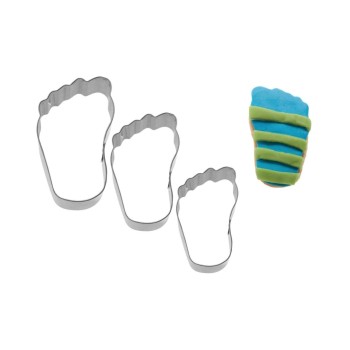 Westmark 3-tlg. Set Ausstechform Füsse, - Westmark 3-tlg. Set Ausstechform Füsse, -