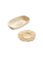 Westmark Set Gärkorb oval with Bezug with, Ähre 34 x 20.5 x 8cm