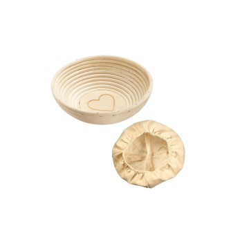 Westmark Set Gärkorb rund mit Bezug, mit Herz D24.5 x 8.5cm