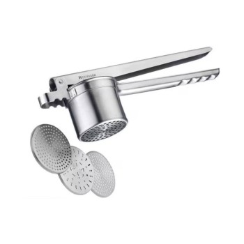 Westmark Spätzle- und Kartoffelpresse, Edelstahl, mit 4 Einsätzen