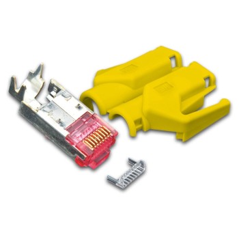 Wirewin Connecteur RJ45 Hirose TM21 50 Pièce/s, Jaune Wirewin Connecteur RJ45 Hirose TM21 50 Pièce/s, Jaune