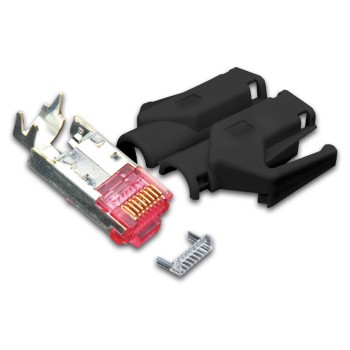 Wirewin Connecteur RJ45 Hirose TM21 50 Pièce/s, Noir Wirewin Connecteur RJ45 Hirose TM21 50 Pièce/s, Noir