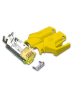 Hirose Stecker TM31, 50er, KAT6A (ISO/IEC), inkl. Knickschutztülle, gelb
