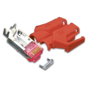 Wirewin Connecteur RJ45 Hirose TM31 50 Pièce/s, Rouge Wirewin Connecteur RJ45 Hirose TM31 50 Pièce/s, Rouge