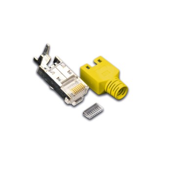 Wirewin Connecteur RJ45 Hirose TM11 50 Pièce/s, Jaune Wirewin Connecteur RJ45 Hirose TM11 50 Pièce/s, Jaune