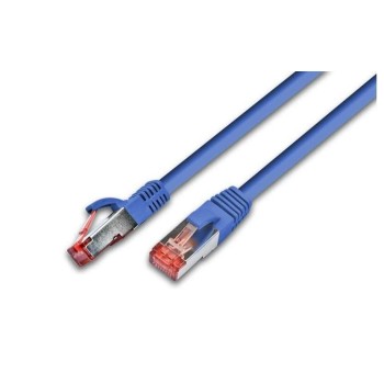 Wirewin Patch cable: S/FTP, 00.5m, blue, Cat.6, AWG27, 1Gbps, 250MHz, Zugentlastung Wirewin Patch cable: S/FTP, 00.5m, blue, Cat.6, AWG27, 1Gbps, 250MHz, Zugentlastung