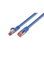 Wirewin Patch cable: S/FTP, 03m, blue, Cat.6, AWG27, 1Gbps, 250MHz, Zugentlastung