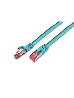 Wirewin Patch cable: S/FTP, 07m, türkis, Cat.6, AWG27, 1Gbps, 250MHz, Zugentlastung