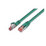 Wirewin Patchkabel: S/FTP, 30m, grün, Cat.6, AWG27, 1Gbps, 250MHz, Zugentlastung