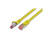 Wirewin Patch cable: S/FTP, 50m, yellow, Cat.6, AWG27, 1Gbps, 250MHz, Zugentlastung