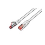 Wirewin Patchkabel: S/FTP, 30m, weiss, Cat.6, AWG27, 1Gbps, 250MHz, Zugentlastung