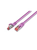 Wirewin Patch cable: S/FTP, 01.5m, pink, Cat.6, AWG27, 1Gbps, 250MHz, Zugentlastung