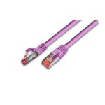 Wirewin Câble patch: S/FTP, 30m, pink, Cat.6, AWG27, 1Gbps, 250MHz, Zugentlastung
