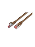 Wirewin Câble patch RJ-45 - RJ-45, Cat 6, S/FTP, 10 m, Brun