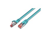 Wirewin Patch cable: S/FTP, 30m, türkis, Cat.6, AWG27, 1Gbps, 250MHz, Zugentlastung