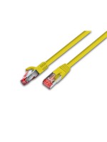 Wirewin Patch cable: S/FTP, 0.25m, yellow, Cat.6A, AWG26, 10Gbps, 500MHz, LSOH