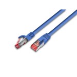 Wirewin Câble patch: F/UTP, 0.25m, bleu, Cat.5e, AWG26, 1Gbps, 100MHz, Zugentlastung