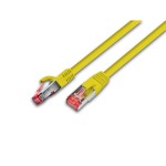 Wirewin Câble patch: F/UTP, 0.5m, jaune, Cat.5e, AWG26, 1Gbps, 100MHz, Zugentlastung