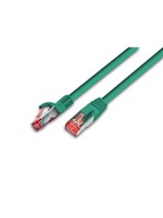 Wirewin Câble patch: F/UTP, 0.25m, vert, Cat.5e, AWG26, 1Gbps, 100MHz, Zugentlastung