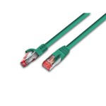 Wirewin Câble patch: F/UTP, 0.5m, vert, Cat.5e, AWG26, 1Gbps, 100MHz, Zugentlastung