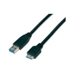 Wirewin USB3.0 câble, 1.8m, A-Micro-B., pour USB3.0 Geräte, bis 5Gbps, noir