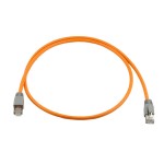 Wirewin Patchkabel: S/FTP, 1m, orange, Cat.6A, PUR, 6mm, AWG26, Industrial