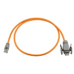 Wirewin Patchkabel: S/FTP, 1m, orange, Cat.6A, PUR, 6mm, RJ45 (IP67) - RJ45
