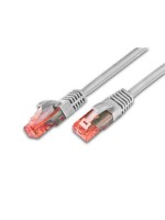 Wirewin Patch cable: UTP 1m grey, Cat.6, AWG26, 1Gbps, 250MHz, Knickschutz
