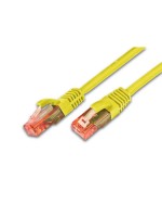 Wirewin Câble patch: UTP 0.25m jaune, Cat.6, AWG26, 1Gbps, 250MHz, Knickschutz