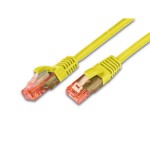 Wirewin Câble patch: UTP 1m jaune, Cat.6, AWG26, 1Gbps, 250MHz, Knickschutz