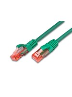 Wirewin Câble patch: UTP 0.25m vert, Cat.6, AWG26, 1Gbps, 250MHz, Knickschutz