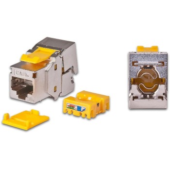 Wirewin Keystone Modul, KAT6A STP EA, (ISO/IEC), 10 Gbps, geschirmt, Staubschutz Wirewin Keystone Modul, KAT6A STP EA, (ISO/IEC), 10 Gbps, geschirmt, Staubschutz
