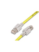 Wirewin Cat.6A LED Patch cable 1m yellow, PIMF, S/FTP, 10Gbps, Halogenfrei