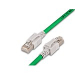 Wirewin Cat.6A LED Câble patch 0.5m vert, PIMF, S/FTP, 10Gbps, Halogenfrei