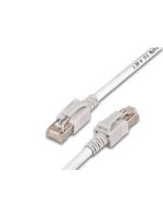 Wirewin Cat.6A LED Patchkabel 0.5m weiss, PIMF, S/FTP, 10Gbps, Halogenfrei