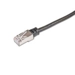 Wirewin Outdoor Câble patch:  0.3m, noir, STP, Cat.5e, AWG26, 1Gbps, PVC, 100% Kupfer