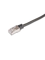 Wirewin Outdoor Patch cable:  0.3m, black, STP, Cat.5e, AWG26, 1Gbps, PVC, 100% Kupfer