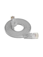 Wirewin Slim Patch cable: UTP, 0.10m, grey, Cat.6, AWG36, Klinkenschutz, Längenaufdruck