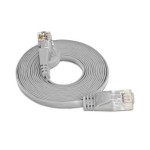 Wirewin Slim Patch cable: UTP, 0.25m, grey, Cat.6, AWG36, Klinkenschutz, Längenaufdruck