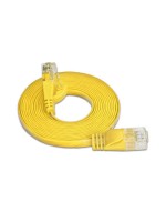 Wirewin Slim Câble patch: UTP, 0.10m, jaune, Cat.6, AWG36, Klinkenschutz, Längenaufdruck
