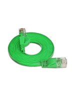 Wirewin Slim Patch cable: UTP, 0.10m, grün, Cat.6, AWG36, Klinkenschutz, Längenaufdruck