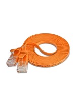 Wirewin Slim Patchkabel: UTP, 0.10m, orange, Cat.6, AWG36, Klinkenschutz, Längenaufdruck