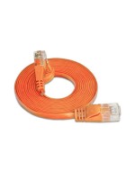Wirewin Slim Patch cable: UTP, 0.25m, orange, Cat.6, AWG36, Klinkenschutz, Längenaufdruck