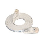 Wirewin Slim Câble patch: UTP, 0.10m, blanc, Cat.6, AWG36, Klinkenschutz, Längenaufdruck