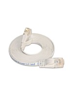 Wirewin Slim Câble patch: UTP, 0.10m, blanc, Cat.6, AWG36, Klinkenschutz, Längenaufdruck