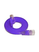 Wirewin Slim Patch cable: UTP, 0.10m,violett, Cat.6, AWG36, Klinkenschutz, Längenaufdruck