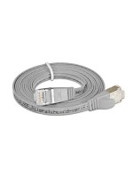 Wirewin Slim Câble patch: STP, 0.5m, gris, Cat.6, AWG36, Klinkenschutz, Längenaufdruck