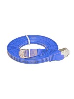 Wirewin Slim Patchkabel: STP, 0.10m, blau, Cat.6, AWG36, Klinkenschutz, Längenaufdruck